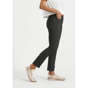 DUER Womens No Sweat Slim Straight Slate
