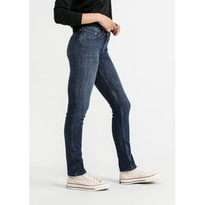 DUER Womens Performance Denim Slim Straight - Aged Medium Stone Aged Medium Stone