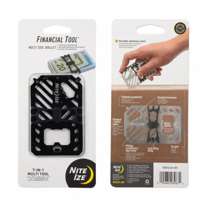 Nite Ize Financial Tool Multi Tool Wallet Black