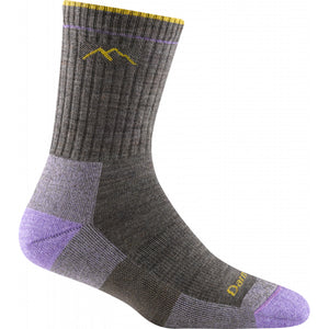 Darn Tough Womens Hiker Micro Crew Midweight with Cushion Taupe
