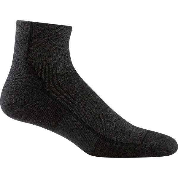 Darn Tough Mens Hiker 1/4 Midweight with Cushion Onyx Black