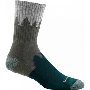 Darn Tough Mens Number 2 Micro Crew Midweight with Cushion Green