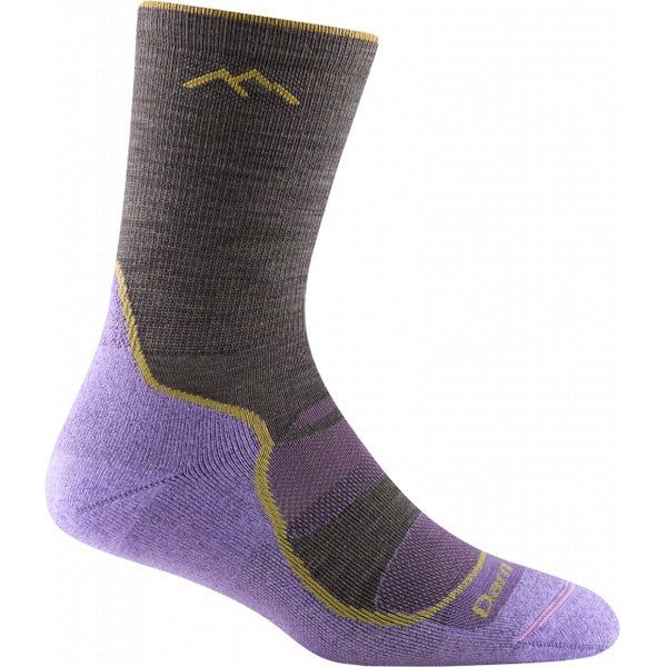 Darn Tough Womens Light Hiker Micro Crew Lightweight with Cushion Taupe