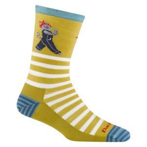 Darn Tough Womens Animal Haus Crew Lightweight Eclipse