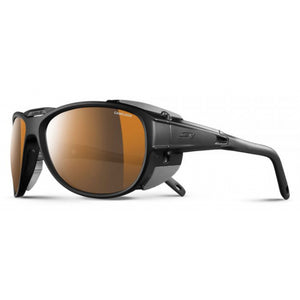 Julbo EXPLORER 2.0 Sunglasses Matte Black/Black Frame with REACTIV High Mountain 2-4 Lenses