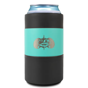 Toadfish Non-tipping Can Cooler + Adapter Teal