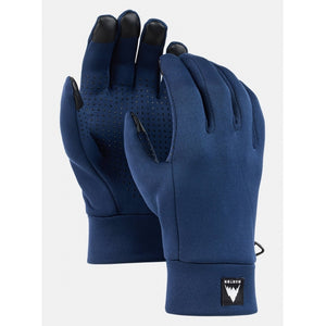 Burton Power Stretch Glove Liner Dress Blue