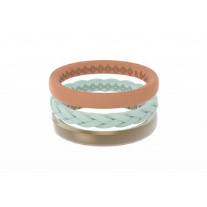 Groove Life Ring Stackable Gold Coast lightblue