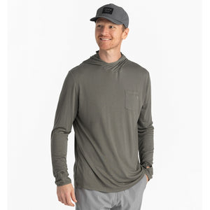 Free Fly Apparel Mens Bamboo Lightweight Hoodie Fatigue