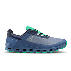 On Running Mens Cloudvista Waterproof Metal | Denim