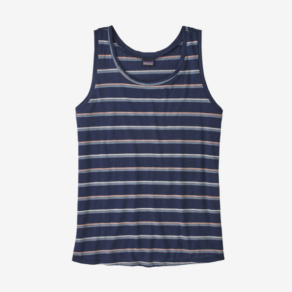 Patagonia Womens Mainstay Tank unset Stripe: New Navy / S