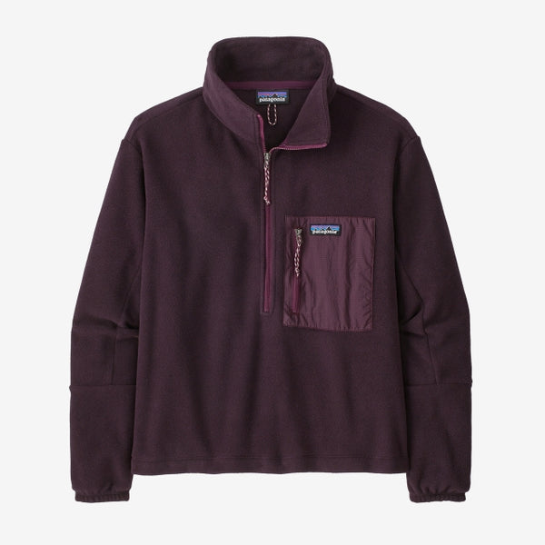 Patagonia Womens Microdini 1/2 Zip P/O Obsidian Plum