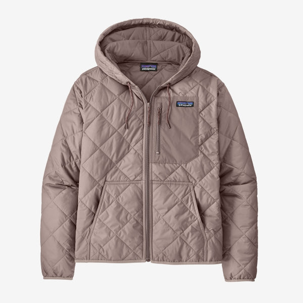 Patagonia Womens Diamond Quilted Bomber Hoody tingray Mauve / S