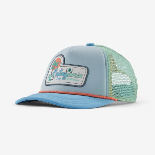 Patagonia Kids Interstate Hat Palm Protest Jr: Lago Blue
