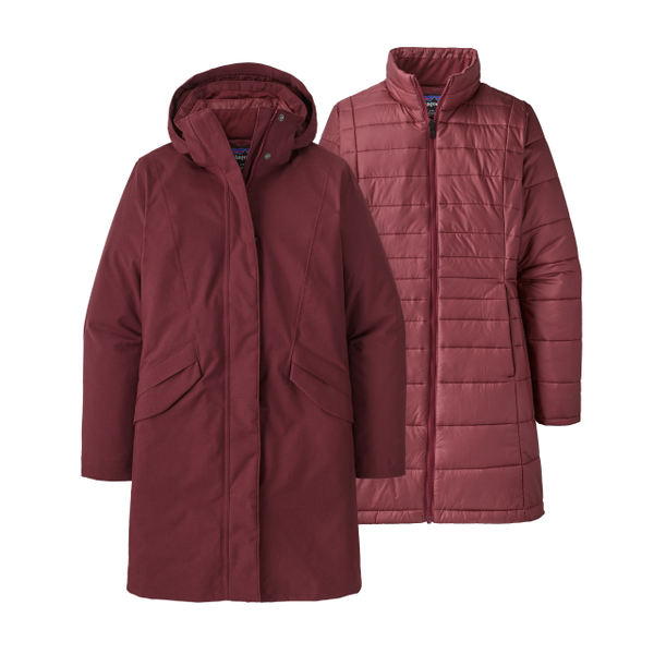 Patagonia Womens Vosque 3-in-1 Parka equoia Red / S