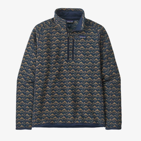 Patagonia Mens Better Sweater 1/4 Zip Mountain Peak: New Navy
