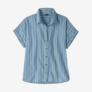 Patagonia Womens LW A/C Shirt Good Times: Steam Blue