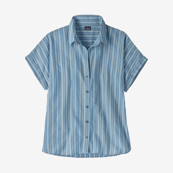 Patagonia Womens LW A/C Shirt Good Times: Steam Blue