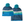 Patagonia LW Powder Town Beanie Sierra Sunset: Wavy Blue