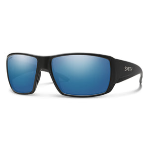 Smith Optics Guides Choice Matte Black  - ChromaPop Glass Polarized Blue Mirror