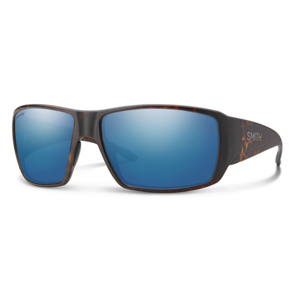 Smith Optics Guides Choice Matte Tortoise  - ChromaPop Glass Polarized Blue Mirror