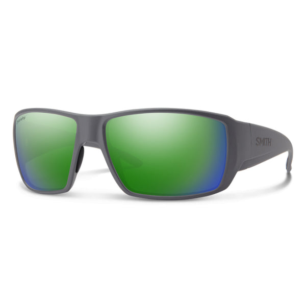 Smith Optics Guides Choice Matte Cement  - ChromaPop Glass Polarized Green Mirror
