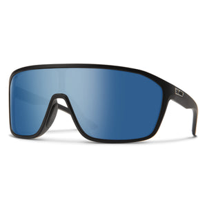 Smith Optics Boomtown Matte Black - ChromaPop Polarized Blue Mirror