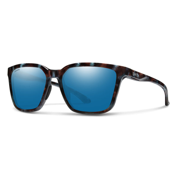 Smith Optics Shoutout Sky Tortoise - ChromaPop Glass Polarized Blue Mirror