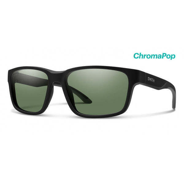 Smith Optics Basecamp Matte Black - ChromaPop Polarized Gray Green