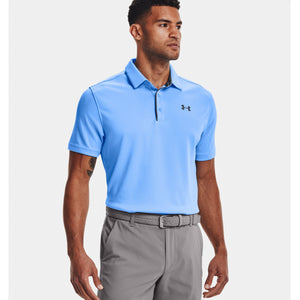 Under Armour Mens Tech Polo Carolina Blue / Pitch Gray / Pitch Gray