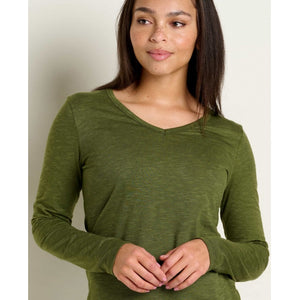Toad&Co Womens Marley II LS Tee Chive