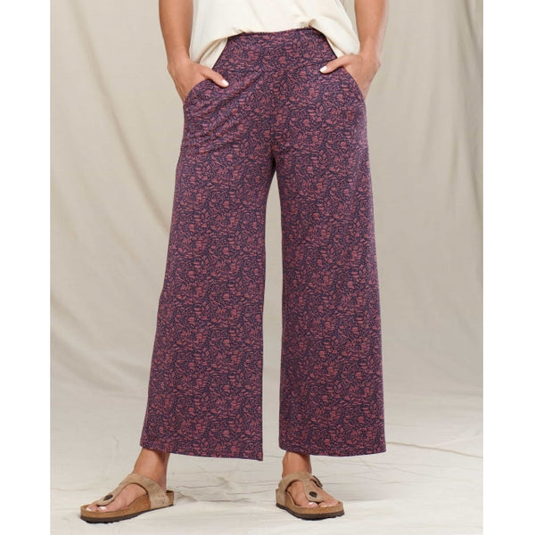 Toad&Co Womens Chaka Wide Leg Pant Wild Ginger pring Print / S