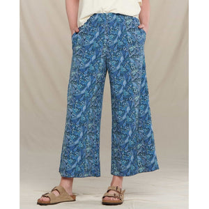 Toad&Co Womens Sunkissed Wide Leg Pant Iris Butterfly Print