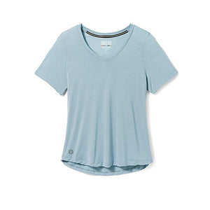 Smartwool Womens Active Ultralite V-Neck Short Sleeve Lead