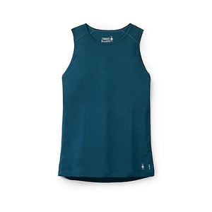 Smartwool Womens Active Ultralite High Neck Tank Twilight Blue