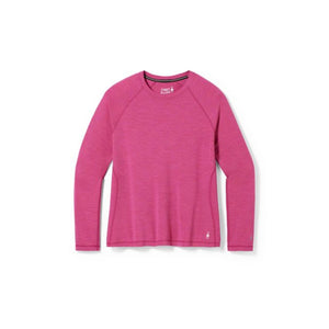 Smartwool Womens Classic Thermal Merino Base Layer Crew Plus Festive Fuchsia Heather