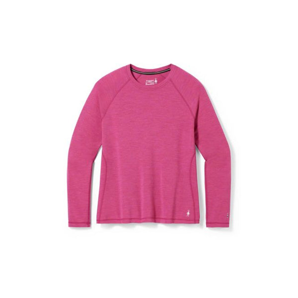 Smartwool Womens Classic Thermal Merino Base Layer Crew Plus Festive Fuchsia Heather