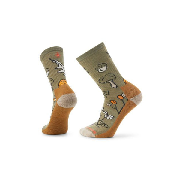 Smartwool Everyday Forest Loot Light Cushion Crew Socks Winter Moss