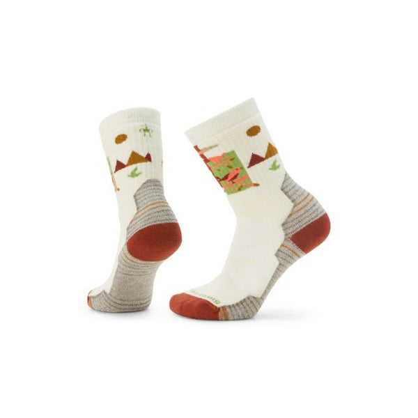 Smartwool Womens Hike Full Cushion Alpine Perch Crew Socks Natural