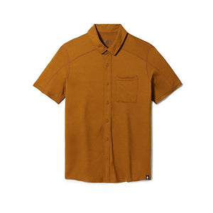 Smartwool Mens Short Sleeve Button Down Fox Brown