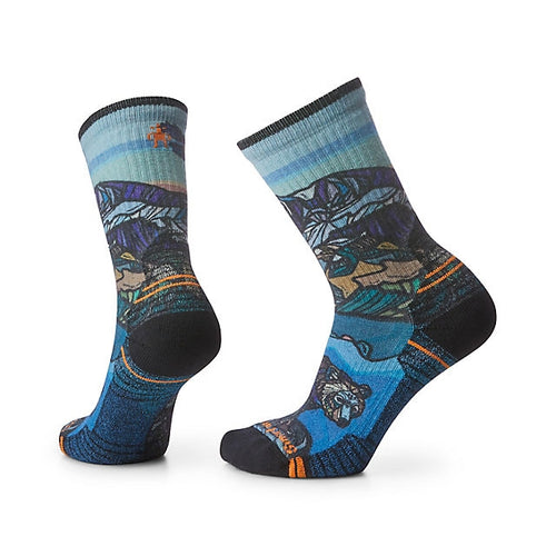 Smartwool Womens Hike Light Cushion Icy Range Print Crew Socks ulti Color / M