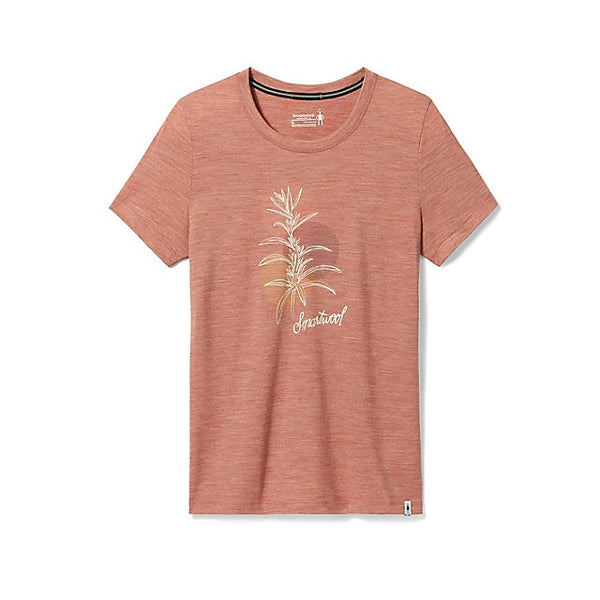 Smartwool Womens Sage Plant Graphic Short Sleeve Tee Copper Heather