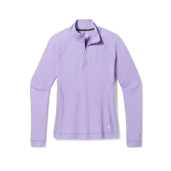 Smartwool Womens Classic Thermal Merino Base Layer 1/4 Zip Ultra Violet