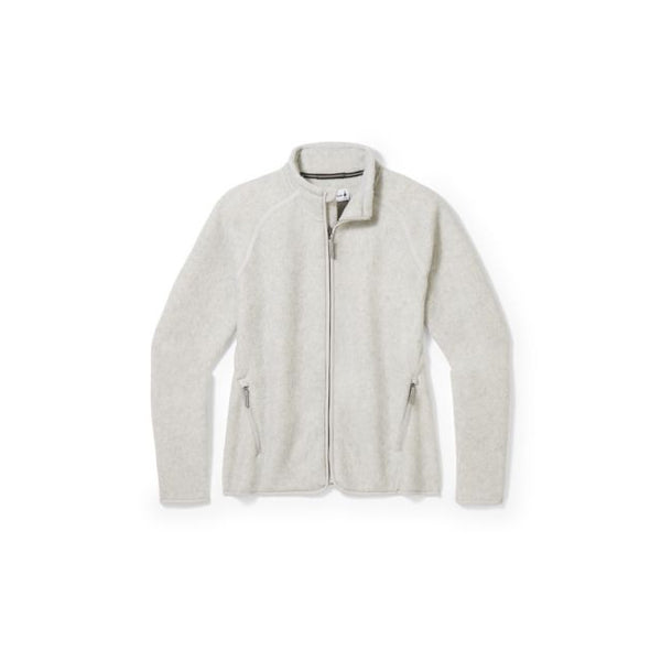 Smartwool Womens Hudson Trail Fleece Full Zip Ash Heather