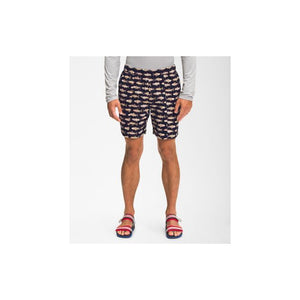 The North Face Mens Printed Class V Pull-On Short Aviator Navy Fly Reel Print