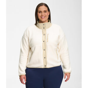 The North Face Womens Plus Cragmont Fleece Jacket Gardenia White/Gravel