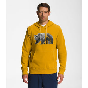 The North Face Mens TNF Bear Pullover Hoodie Arrowwood Yellow/TNF Black