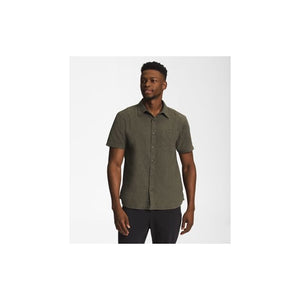 The North Face Mens Loghill Jacquard Shirt New Taupe Green