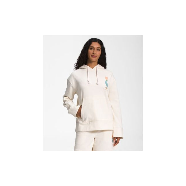 The North Face Womens Earth Day Oversized Fit Hoodie Unbleached/Utility Brown