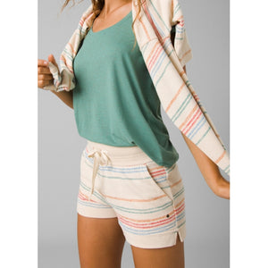 Prana Womens Cozy Up Short Canvas Multi Stripe
